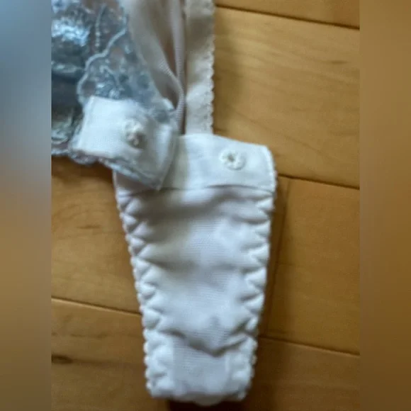 Victoria's Secret white and light blue lacy one-piece - Picture 11 of 13